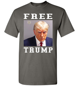 Free Trump T-shirt charcoal