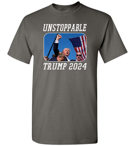 Unstoppable Trump 2024 T-Shirt charcaol