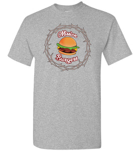 Mission Burgers T-Shirt sports grey