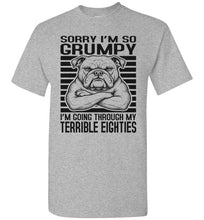 Load image into Gallery viewer, Terrible Eighties Tee Shirt Sports Grey