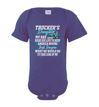 Load image into Gallery viewer, Trucker Daughter tshirt, Just Image What He Would Do For Me Onesie purple