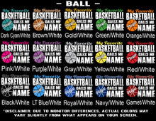 Load image into Gallery viewer, My Favorite Basketball Player ball color options