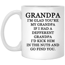 Load image into Gallery viewer, Funny Grandpa Mug: Kick Him In The Nuts 3