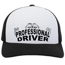 Load image into Gallery viewer, Funny Trucker Hat Professional Driver black white