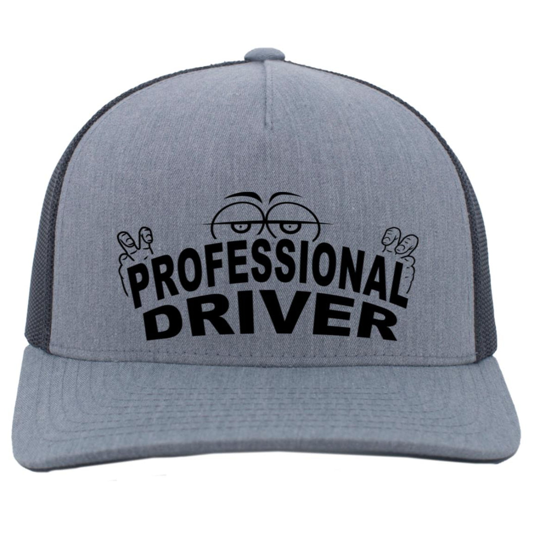 Funny Trucker Hat Professional Driver grey