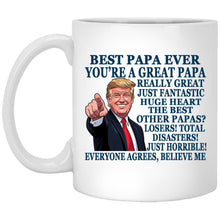 Load image into Gallery viewer, Funny Papa Trump 11oz White Mug Trump Papa Mug 3