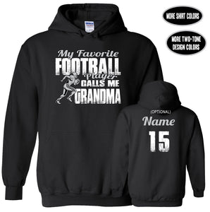 Football Grandma Hoodie, My Favorite Football Player Calls Me Grandma
