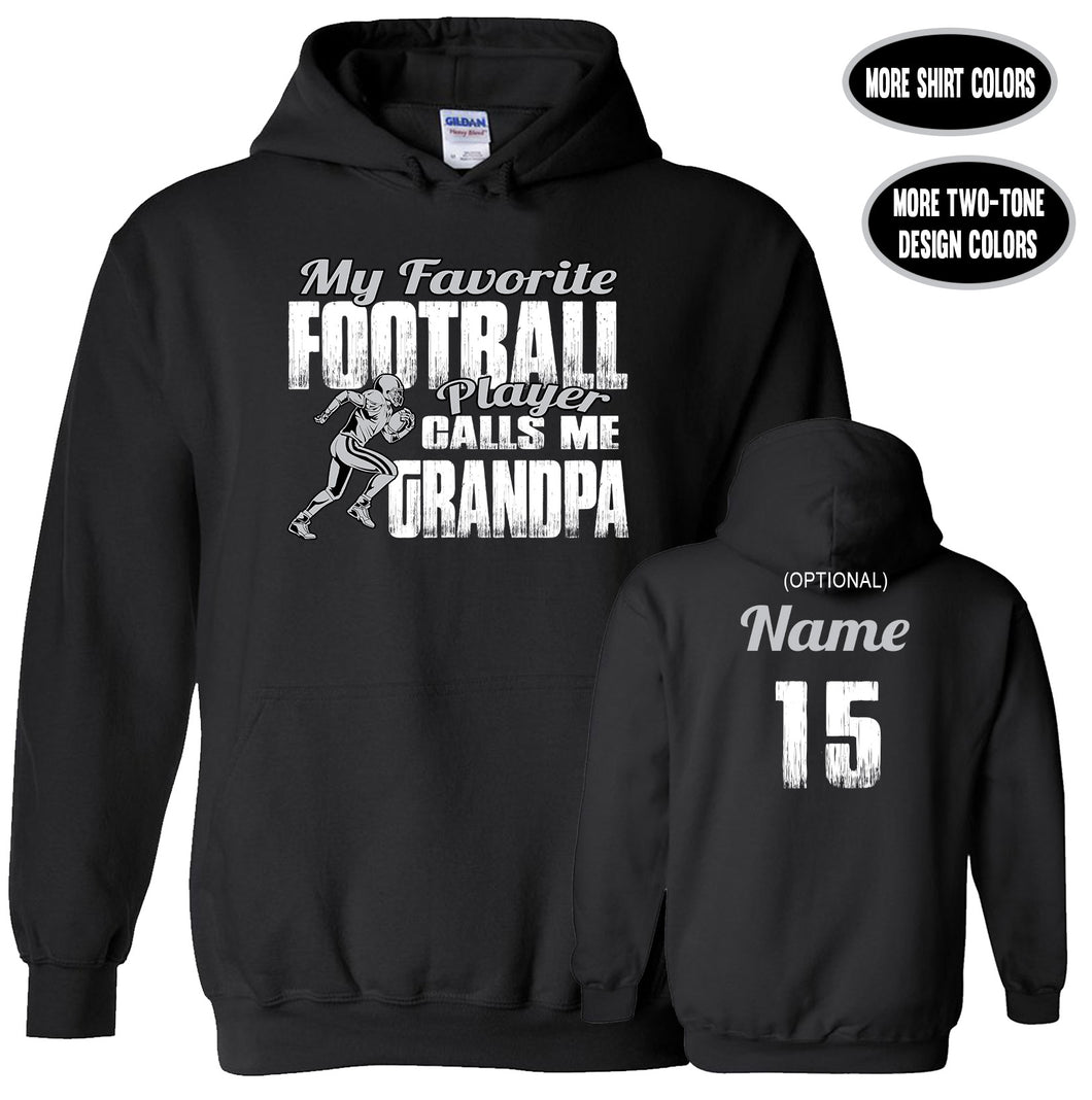 Football Grandpa Hoodie, My Favorite Football Player Calls Me Grandpa