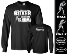 Load image into Gallery viewer, Boxing Grandma LS Shirt, My Favorite Boxer Calls Me Grandma