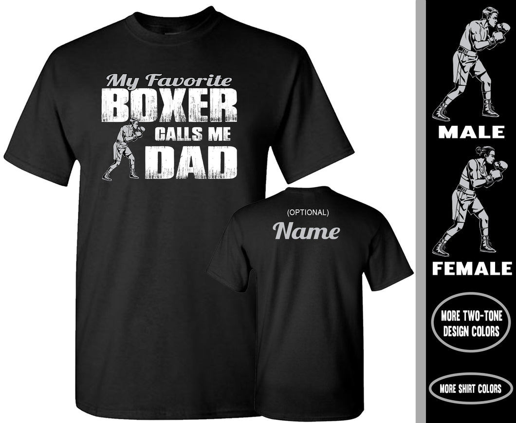 Boxing Dad Shirt | My Favorite Boxer Calls Me Dad