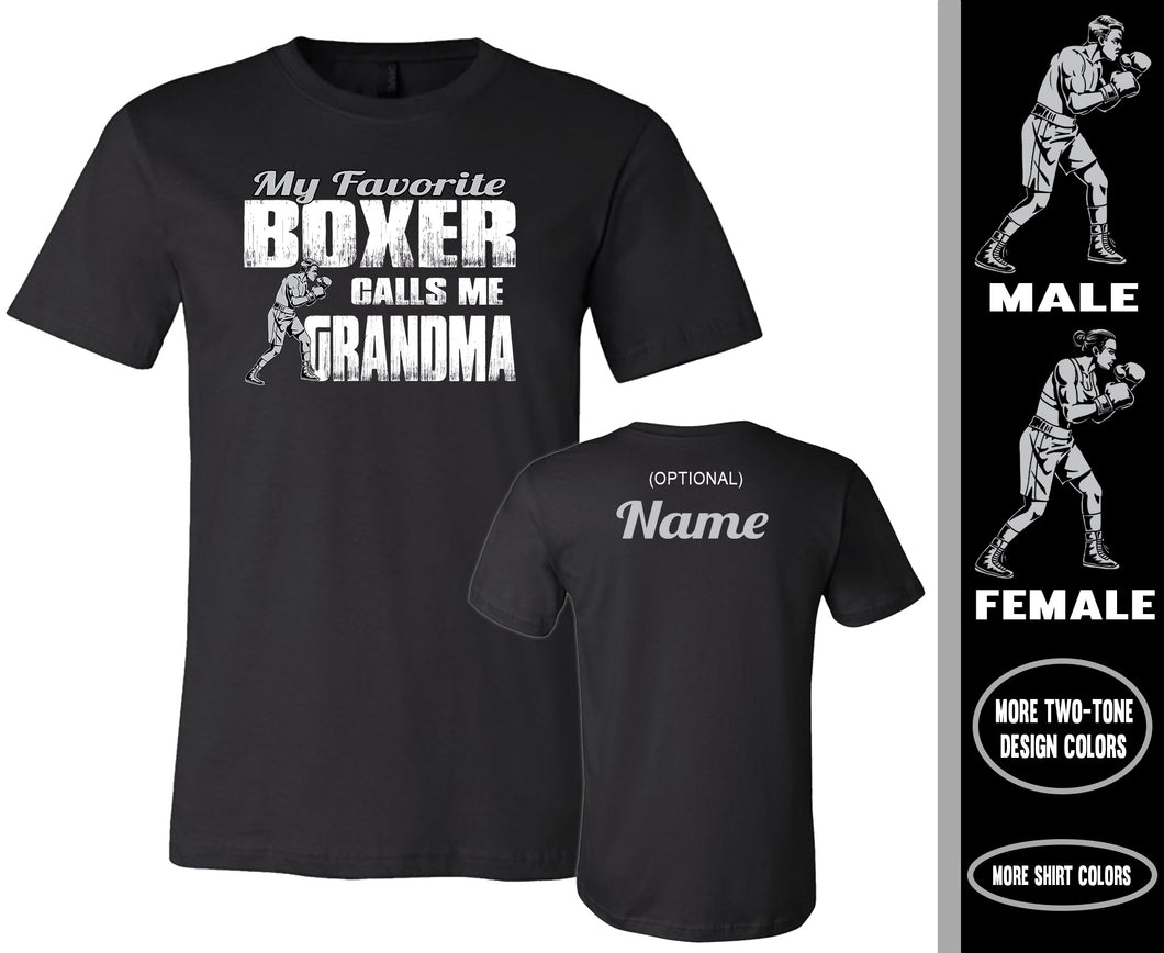 Boxing Grandma Shirt, My Boxer Calls Me Grandma
