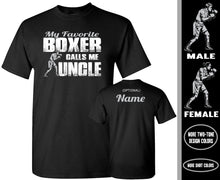 Load image into Gallery viewer, Boxing Uncle Shirt | My Favorite Boxer Calls Me Uncle