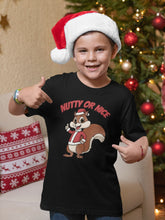 Load image into Gallery viewer, Nutty Or Nice Funny Christmas Squirrel T-shirt