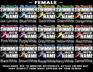 My Favorite Swimmer Calls Me Samples female