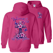 Load image into Gallery viewer, Chistian Grandma Hoodie - Woman Of God Wife Mom Grandma Heliconia