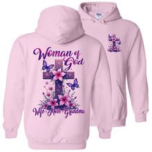 Load image into Gallery viewer, Chistian Grandma Hoodie - Woman Of God Wife Mom Grandma pink
