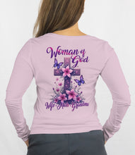Load image into Gallery viewer, Chistian Grandma LS Shirt - Woman Of God Wife Mom Grandma