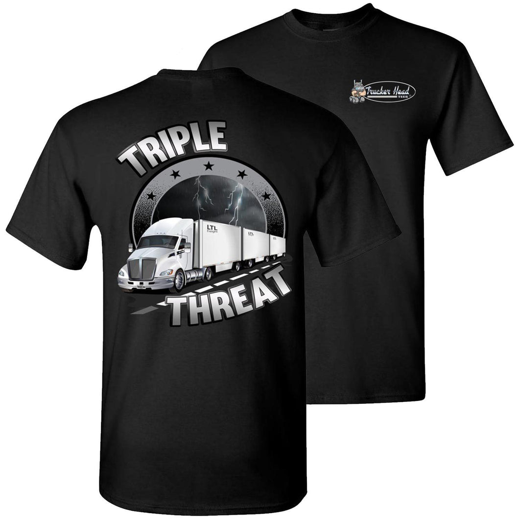 Triple Threat LTL Truck Driver T-Shirt