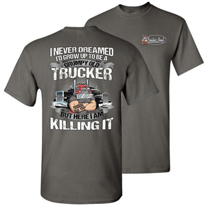 Grumpy Old Trucker Funny Truck T Shirts