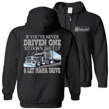 Load image into Gallery viewer, Let Mama Drive Funny Lady Truck Driver Hoodies zip