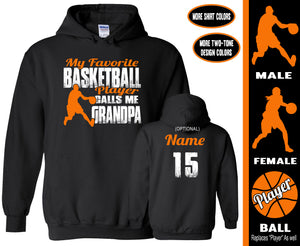 Basketball Grandpa Hoodie, My Favorite Basketball Player Calls Me Grandpa