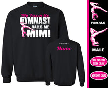 Load image into Gallery viewer, Gymnasts Mimi Sweatshirt, My Favorite Gymnast Calls Me Mimi