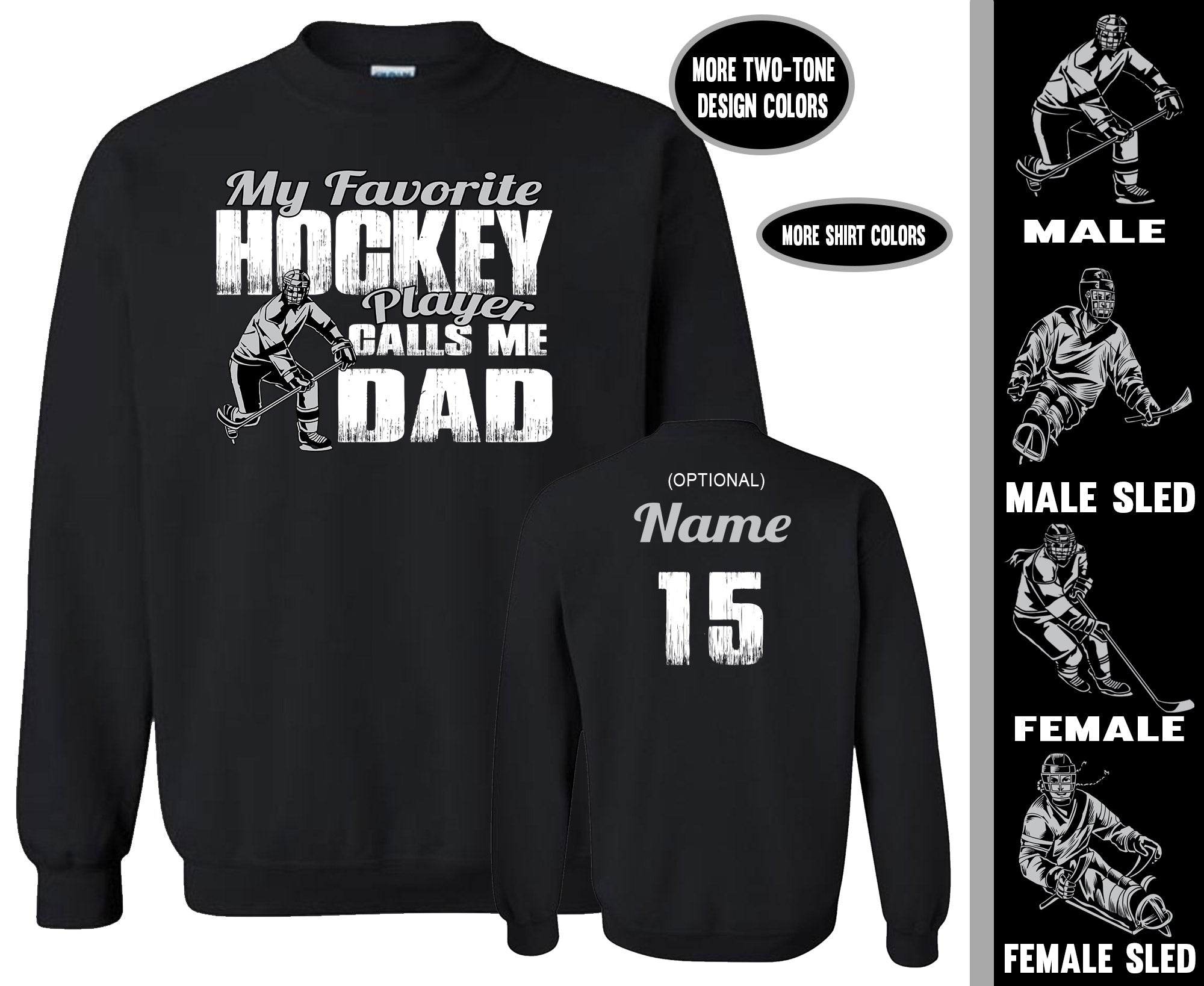 Hockey dad online sweatshirt