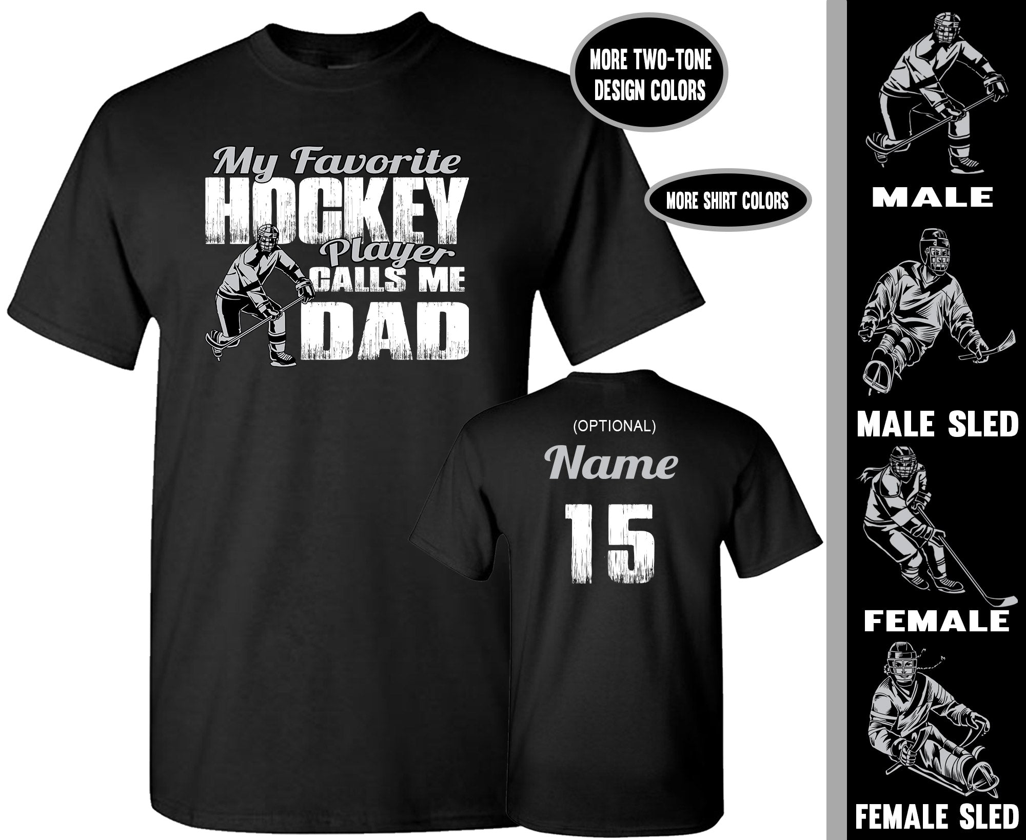 Hockey Shirt Men Women Kids Hockey Shirts Funny V-Neck T-Shirt