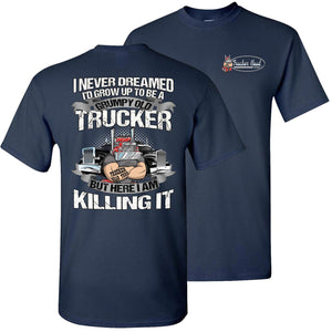 Grumpy Old Trucker Funny Truck T Shirts