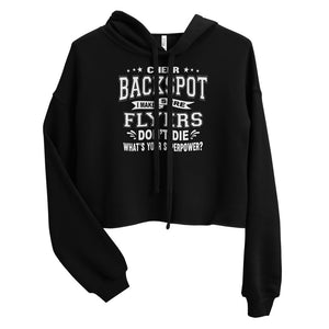 Funny Cheer Backspot Cropped Cheerleader Hoodie 4
