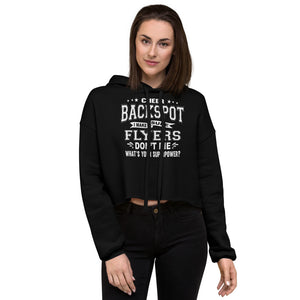 Funny Cheer Backspot Cropped Cheerleader Hoodie 3