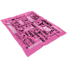 Load image into Gallery viewer, Gymnastics Blankets, Gymnasts Fleece Throw Blanket, Gymnast Gift 5