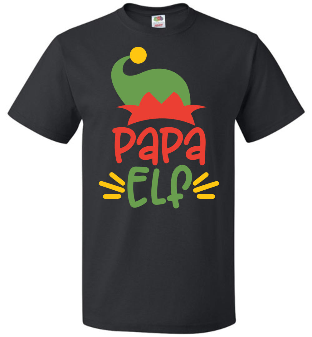 Papa Elf Christmas Shirts black