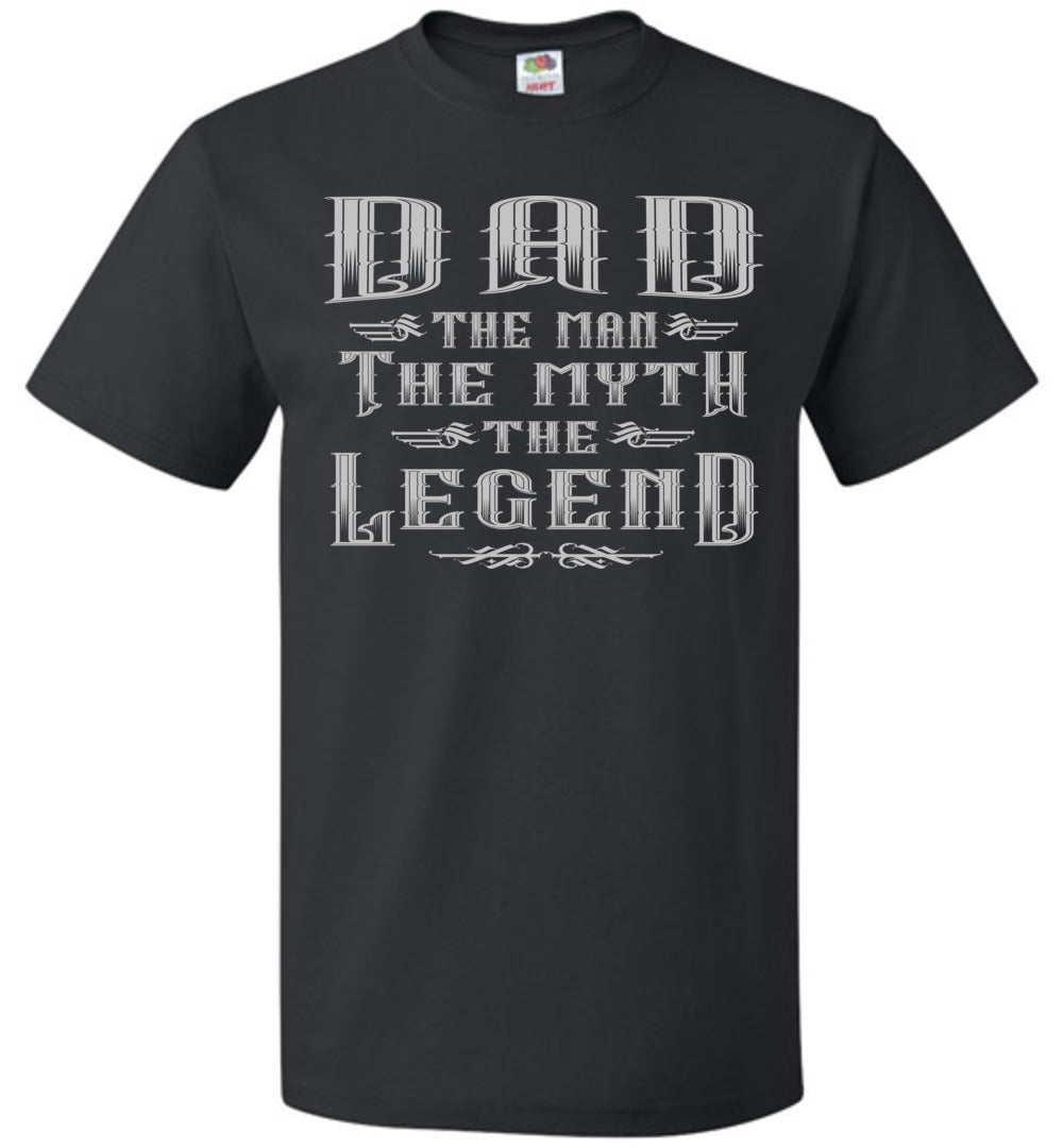 Dad The Man The Myth The Legend T-Shirt black
