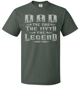 Dad The Man The Myth The Legend T-Shirt green