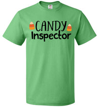 Load image into Gallery viewer, Candy Inspector Funny Halloween Shirts green