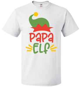 Papa Elf Christmas Shirts white