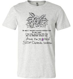 Domestic Violence T-Shirts ash