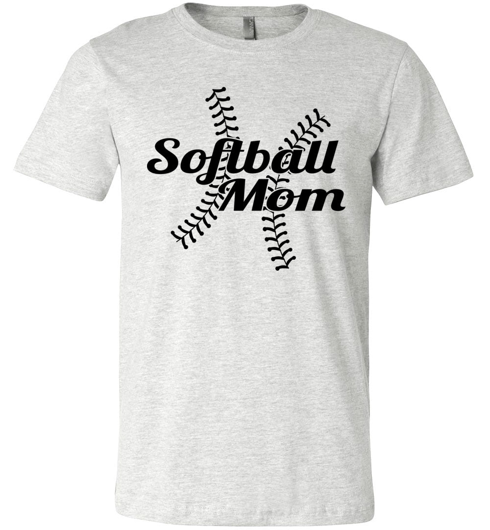 Glitter Softball Shirt, Softball Mom Shirt
