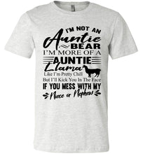 Load image into Gallery viewer, Auntie Llama Shirt | Auntie Bear Shirt | Funny Aunt Shirts ash