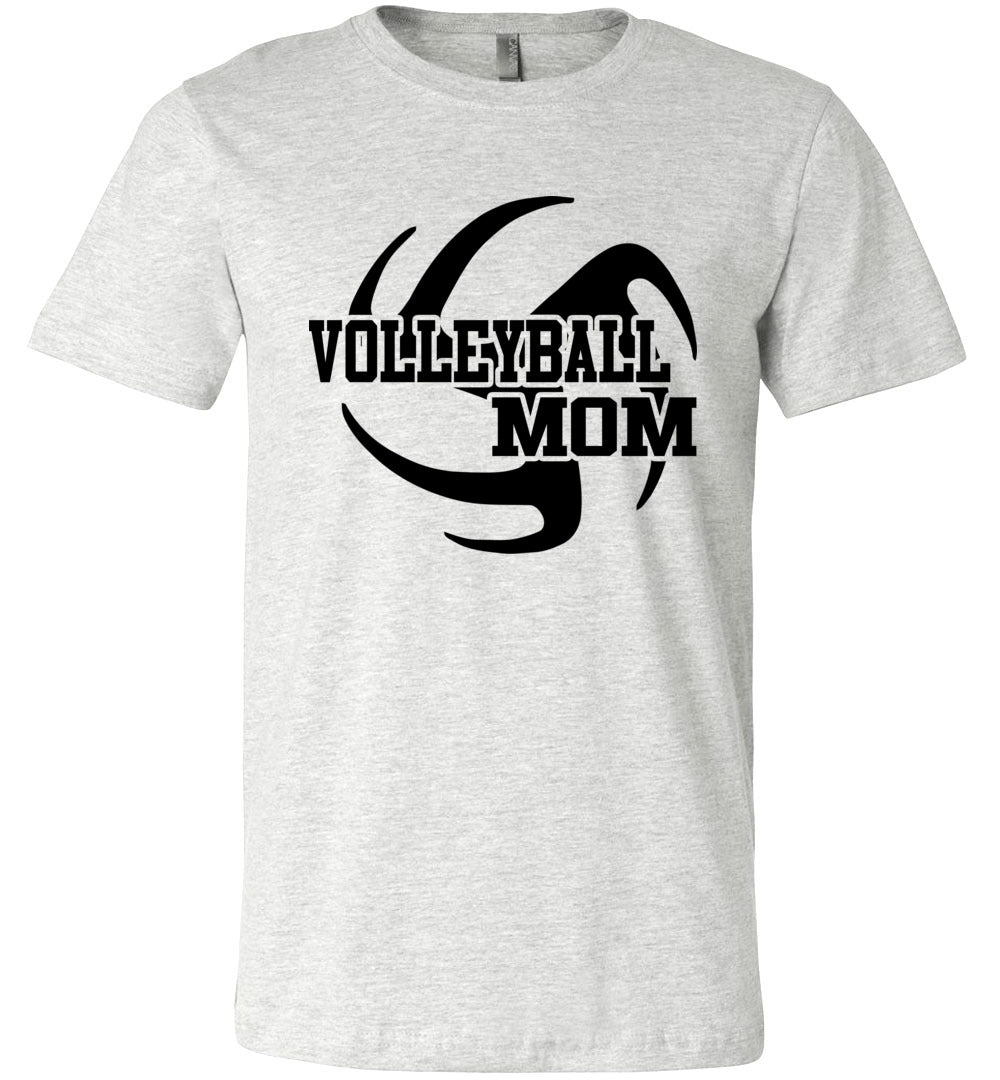 Volleyball Mom T Shirts ash