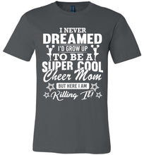 Load image into Gallery viewer, Super Cool Cheer Mom Shirts asphalt