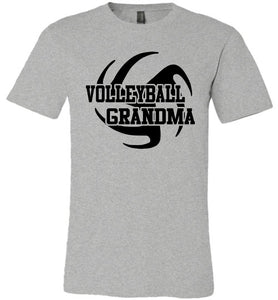 Volleyball Grandma T Shirts grey