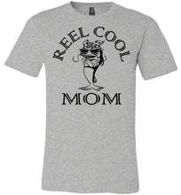 Load image into Gallery viewer, Reel Cool Mom Fishing Mom Tee Shirts gray