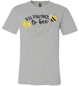 Big Brother To Bee New Big Brother Shirt adult & youth grey
