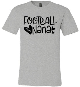 Football Nana Shirt athletic heather gray