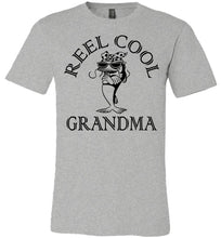 Load image into Gallery viewer, Reel Cool Grandma Funny Fishing Grandma T Shirt gray