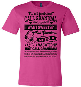 Just Call Grandma T Shirts | Funny Grandma Shirts | Funny Grandma Gifts berry