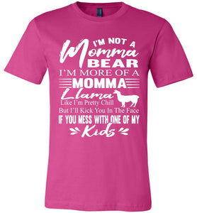 Momma Llama Shirt | Funny Mom Shirts | Momma Bear Shirt berry