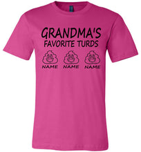 Load image into Gallery viewer, Grandma&#39;s Favorite Turds Funny Grandma T-Shirt berry